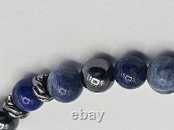 John Hardy Sterling Silver 925 Onyx Eagle Eye Hematite 6mm Bead Bracelet NWT New