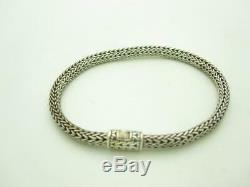 John Hardy Sterling Silver Classic Chain Bracelet 5mm Size Medium