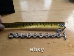 Judith Ripka 92 5 Sterling Silver And Citrine Charm Bracelet. 52 G