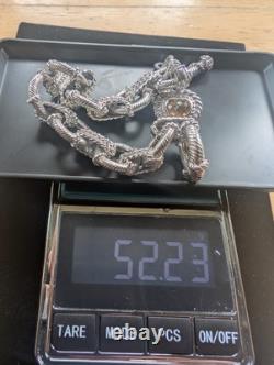 Judith Ripka 92 5 Sterling Silver And Citrine Charm Bracelet. 52 G