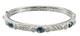 Judith Ripka Sterling Silver Blue Topaz & Cubic Zirconia Bracelet 7