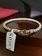 Lagos Caviar Sterling Silver 4mm Rope Bracelet Spacers 7.25 Nwt
