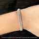 Lab Created Diamond 6mm Cuban Link Chain Men's Bracelet 8 925 Sterling Silver