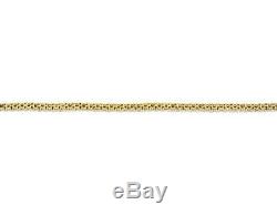 LadiesTwo Tone Gold Finish 1 Row Genuine Round Diamond Tennis Bracelet 0.25 ct