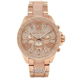 Ladies Michael Kors Watch Chronograph Rose Gold WREN MK6096