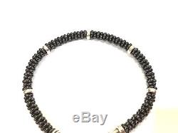 Lagos Black Caviar Beaded Bracelet with Sterling Silver