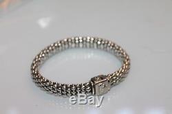 Lagos Caviar bracelet sterling silver. 925 bubbles Rope women's