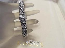 Lagos Signature Caviar Beaded Sterling Silver Bracelet 9mm