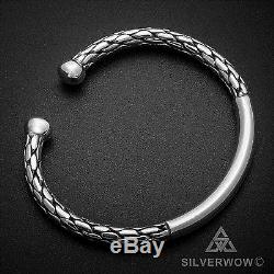 Libertas Woven Torque / Torc Bangle Bracelet Totally Unique Sterling Silver