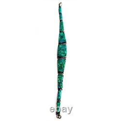 Light Green Fire Opal 950 Sterling Silver Chain Tennis Bracelet Designed 7.5