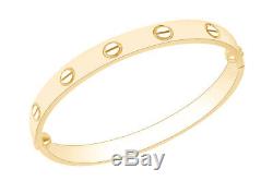 Love Bangle Bracelet in 18k Gold Over Yellow