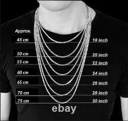 MOISSANITE 6mm Miami Cuban Link Chain Iced Hip Hop Men Women 925 Sterling Silver