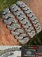 Moissanite Real Miami Cuban Prong Link Iced Hip Hop 925 Silver Bracelet 7-9