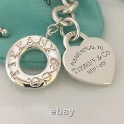 Medium Please Return to Tiffany & Co Sterling Silver Heart Tag Toggle Bracelet