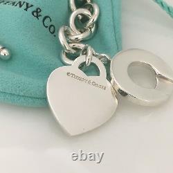 Medium Please Return to Tiffany & Co Sterling Silver Heart Tag Toggle Bracelet