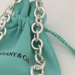 Medium Please Return to Tiffany & Co Sterling Silver Heart Tag Toggle Bracelet