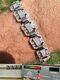 Men's Moissanite Custom Link Real 925 Sterling Silver Bracelet Passes Tester