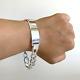 Mens Boys Cuban Personalized Id Bracelet 925 Sterling Silver 13mm 44gr 8.66 Inch