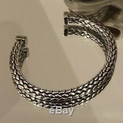 Mens Heavy 925 Sterling Silver Open Torc Torque Cuff Bangle Bracelet