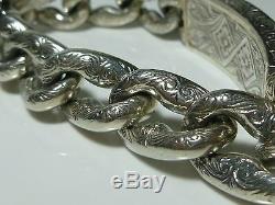 Mens Heavy Konstantino 950 Sterling Silver 18k Gold Pegasus Horse ID Bracelet