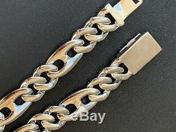 Mens Miami Cuban Iced Gucci Link Bracelet Solid 925 Silver Hip Hop Flooded Out