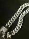 Mens Miami Cuban Link Bracelet Real Solid 925 Sterling Silver Diamond 9mm 6.5-9