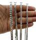 Mens Real 925 Solid Sterling Silver Franco Chain Necklace Or Bracelet Italy