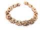 Mens Rose Gold Plated 925 Sterling Silver Cz Cubic Zirconia Tennis Bracelet 9