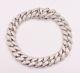 Miami Cuban Curb Cz Iced Out Link Bling Bracelet Real Sterling Silver 925 Solid