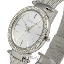 Michael Kors MK3367 Silver Tone Darci Stainless Steel Ladies Bracelet WristWatch