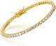Moissanite Tennis Bracelet 5.50 Carats To 19.50 Carats 18k On Sterling Silver