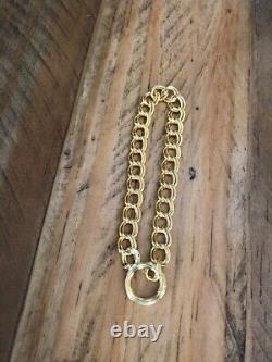 Monica Vinader Groove Curb Yellow Gold Vermeil Chain Bracelet Brand New RRP £250