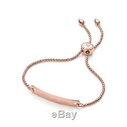 Monica Vinader Havana Mini Friendship Chain Bracelet in 18ct Rose Gold