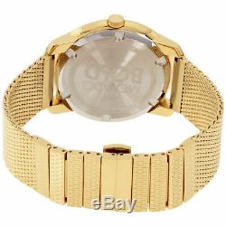 Movado Bold Gold Tone Stainless Steel Mesh 44MM Quartz Unisex Watch 3600373