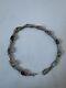 Multi Gemstone Topaz, Garnet, Amethyst 925 Sterling Silver Bracelet, Size 7,25