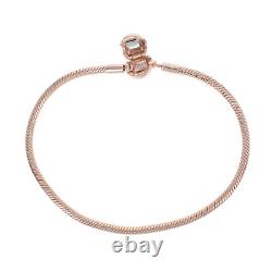 NEW Authentic Pandora Rose Smooth Clasp Charm Bracelet Ster 6.7 (17cm) 580728