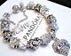 New Authentic Pandora Silver Charm Bracelet Mom Family Love Heart European Beads