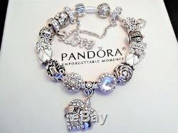 NEW Authentic Pandora Silver Charm Bracelet MOM FAMILY LOVE HEART European Beads