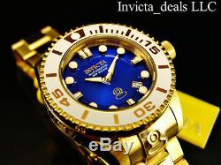 NEW Invicta 47mm Grand Diver Gen II Automatic BLUE Dial 18K Gold IP 300M Watch