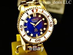 NEW Invicta 47mm Grand Diver Gen II Automatic BLUE Dial 18K Gold IP 300M Watch