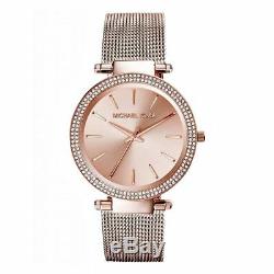NEW Michael Kors MK3369 Rose Gold Tone Darci Stainless Steel Ladies Wrist Watch