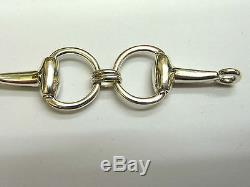 NEW Sterling Silver. 925 Horsebit Snaffle Bracelet 22 grams 7 1/2 long