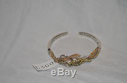 NWT LAGOS 18K Gold & Sterling Silver Yellow Sapphire. 3ctw Bracelet MSRP $3300