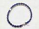 Natural Blue Sapphire Gemstone 925 Sterling Silver Tennis Bracelet For Women