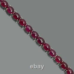 Natural Ruby Bracelet, 925 Sterling Silver, Tennis Bracelet, Ruby Jewelry, Gift