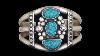 Navajo 3 Kingman Turquoise Sterling Silver Bracelet Virgil Begay 01