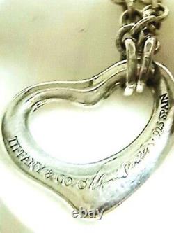 Near MINT Tiffany & Co 5 open heart Bracelet Sterling Silver 925 Japan No BOX