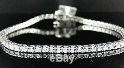 New Mens or Ladies 1 Row Genuine Diamond Bracelet 8 Inch