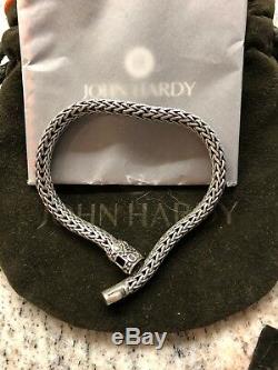 New Silver 925 JOHN HARDY MENS CHAIN BRACELET With GOLD! $1200