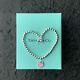 New Tiffany & Co. Solid Sterling Silver Bracelet With Box Bag & Gift Pouch Pink